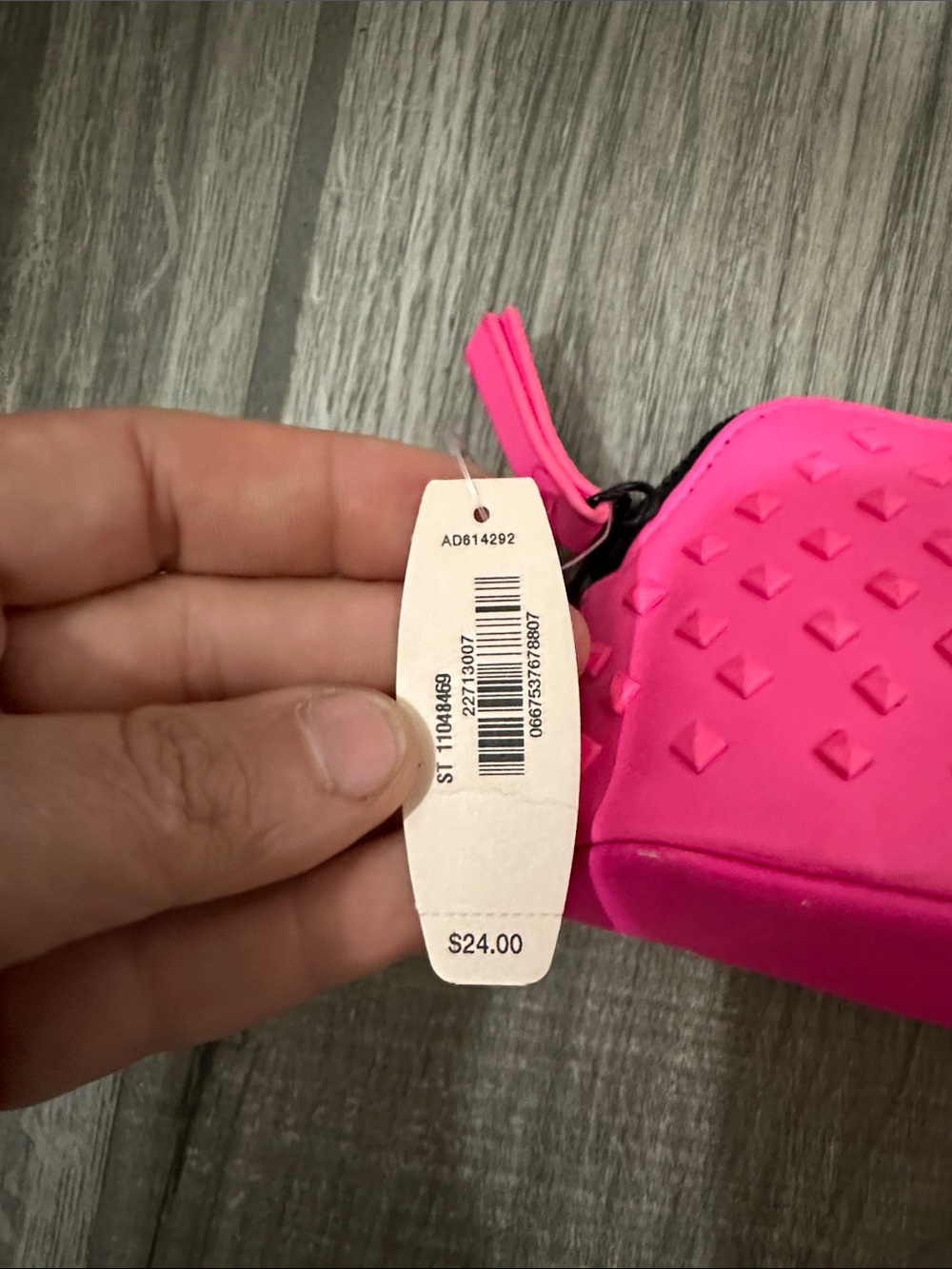 Victoria's Secret Neon Pink Studded Cosmetic Case - Picture 3 of 6